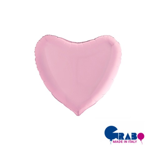 [Grabo balloons] Heart_pastel pink 18&quot;(36x36cm)