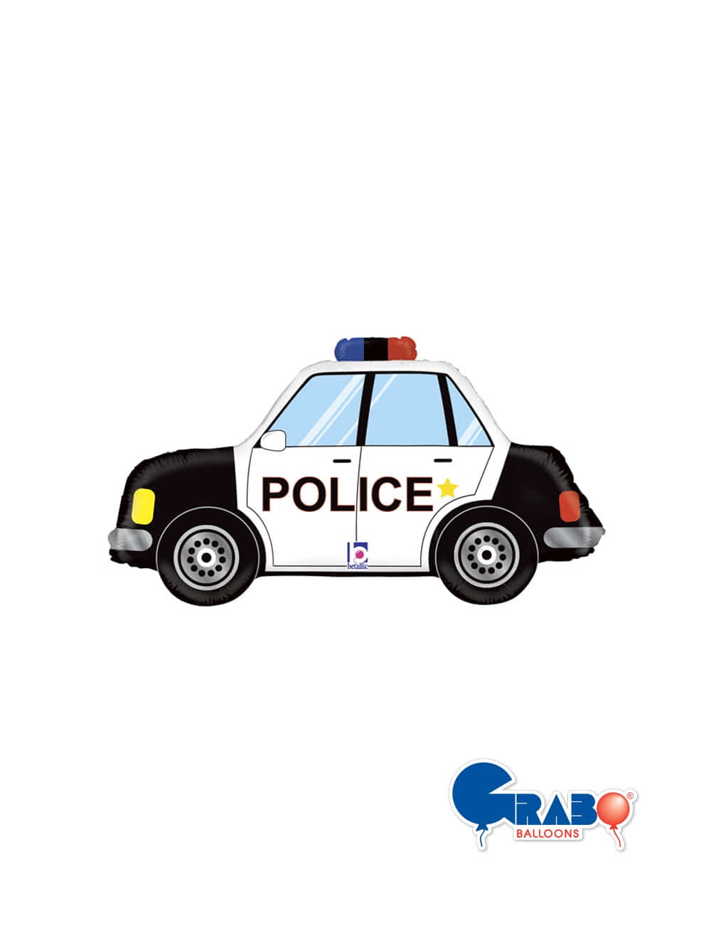 [Grabo Balloons] Police Car 34&quot;(80x43cm)