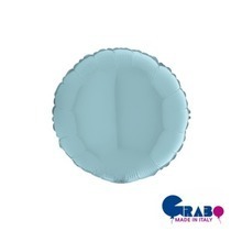 [Grabo balloons] Round_pastel blue 18&quot;(35x35cm)