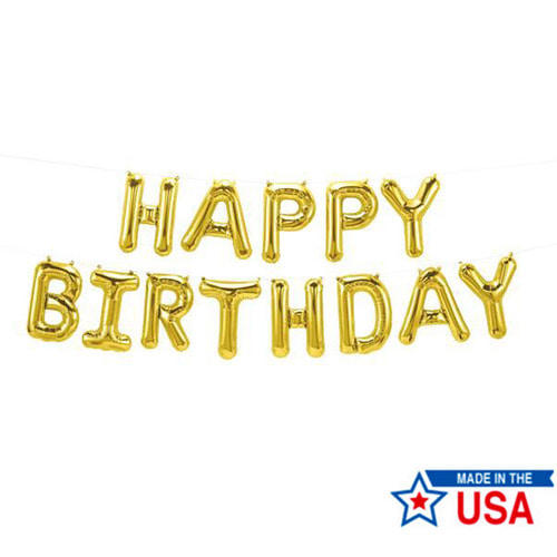 [Northstar balloons] Happy Birthday Kit_Gold