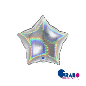 [Grabo balloons] Star_hologram 18&quot;(40x42cm)
