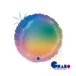 [Grabo balloons] Rainbow Holographic 18&quot;(35x35cm)