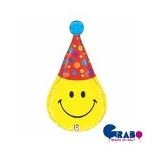 [Grabo balloons] 3D Smiley Party Hat 33&quot;(69x35cm)