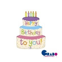 [Grabo balloons] HBD Cake_pastel 27&quot;(44x55cm)